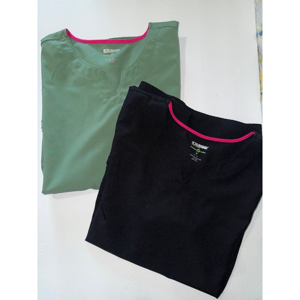 2 scrub tops